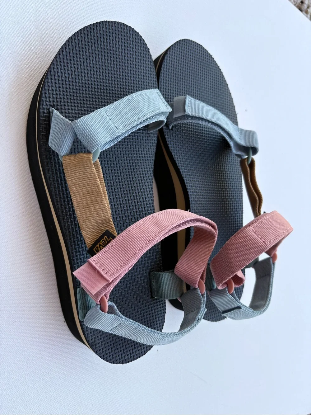 Teva Platform Colorful Sandals Multi Pastel Sz 10